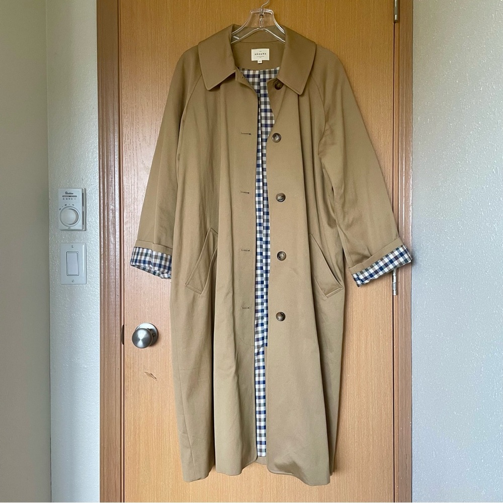 Sezane Clyde Trench in Camel
